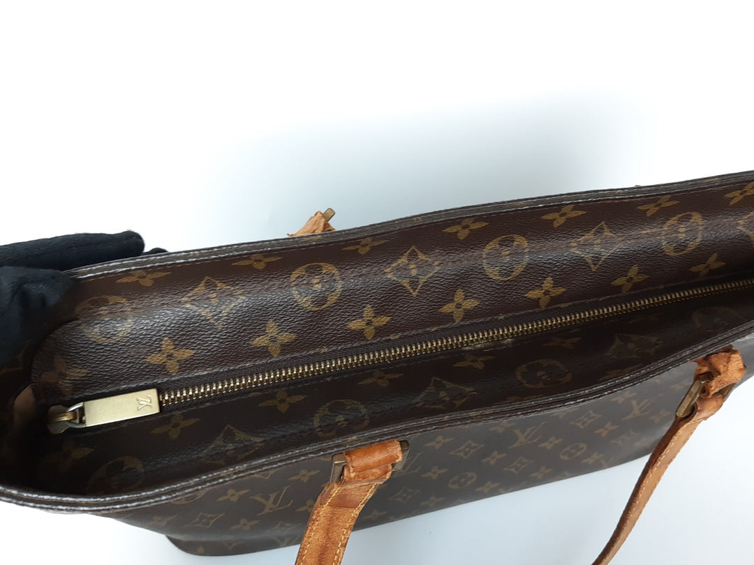 Louis Vuitton Luco Shoulder Tote Bag Monogram Leather Brown M51155 SR002110