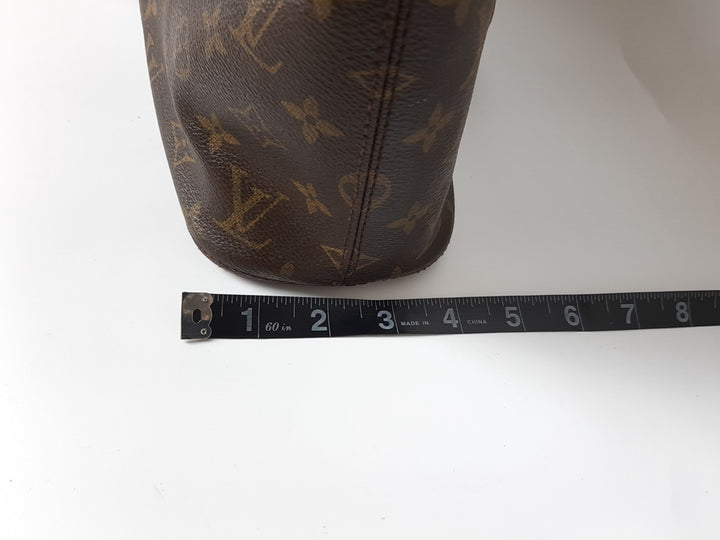 Louis Vuitton Luco Shoulder Tote Bag Monogram Leather Brown M51155 SR002115