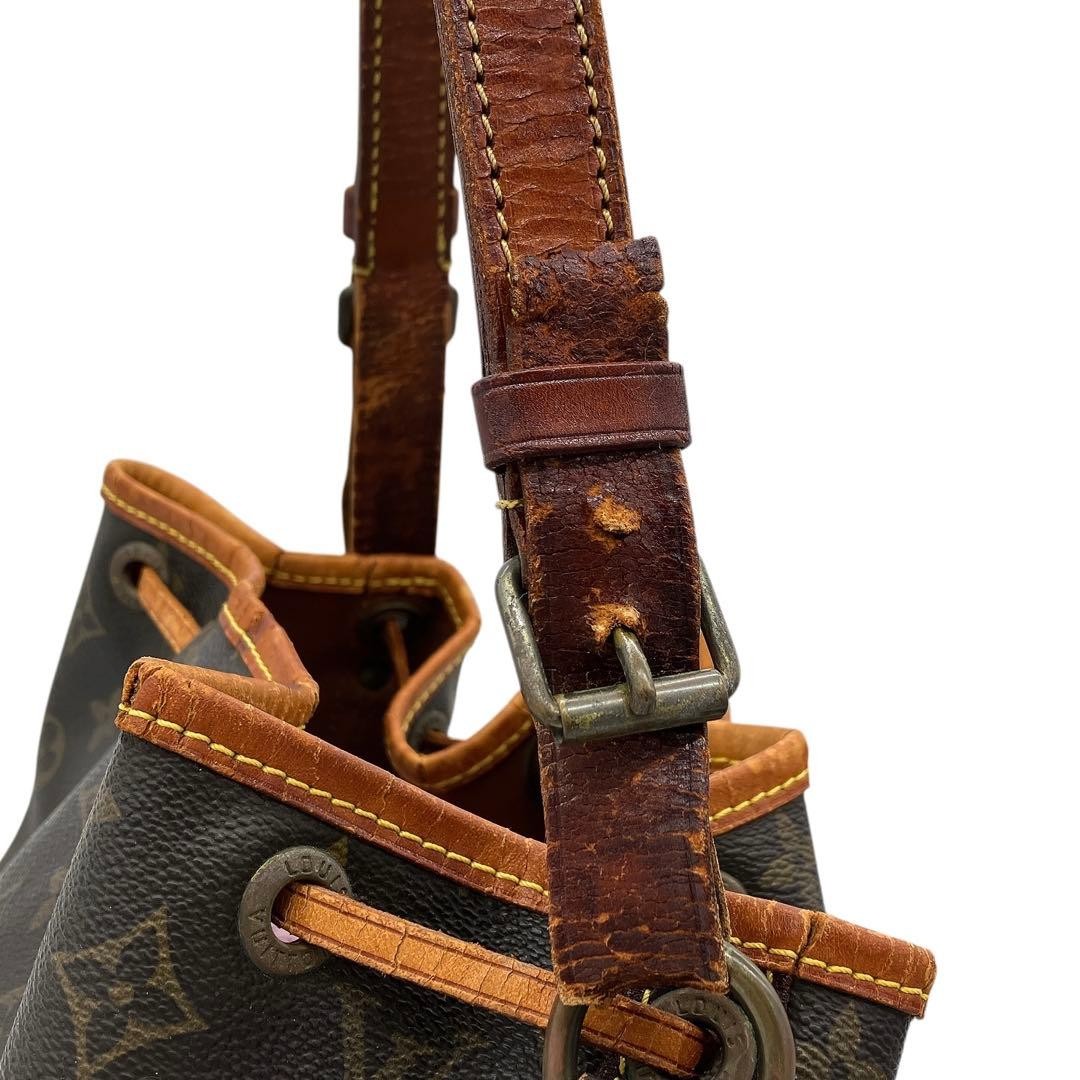 Louis Vuitton Petit Noe M42226 LV Shoulder Bag Brown Monogram PVC Women's11