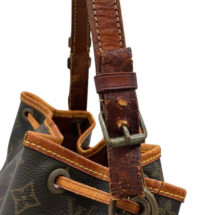 Louis Vuitton Petit Noe M42226 LV Shoulder Bag Brown Monogram PVC Women's11