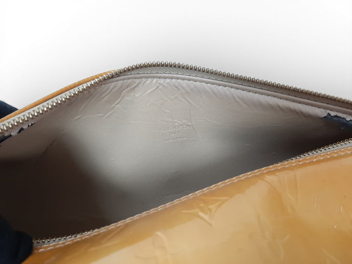 Louis Vuitton Vernis Bedford Hand Bag M91006 Vernis Monogram Yellow Louis VI19188