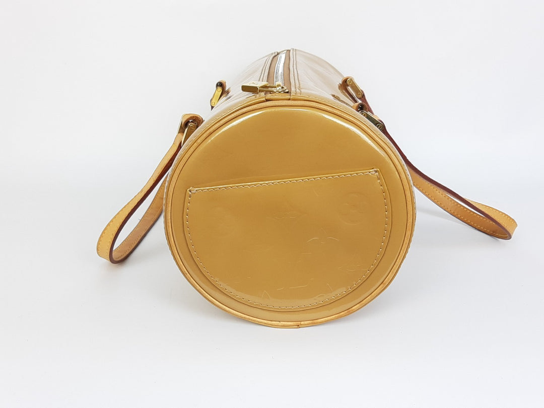 Louis Vuitton Vernis Bedford Hand Bag M91329 Vernis Monogram Brown VI00656