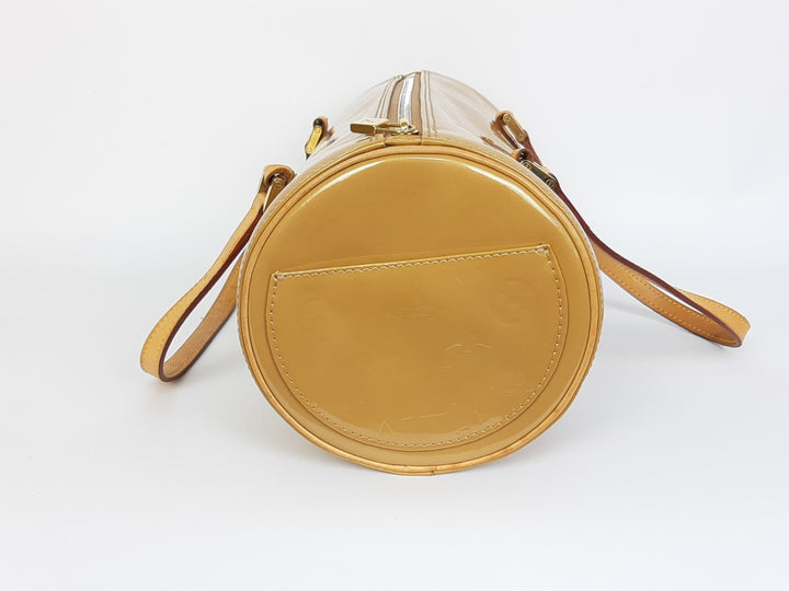 Louis Vuitton Vernis Bedford Hand Bag M91329 Vernis Monogram Brown VI00656