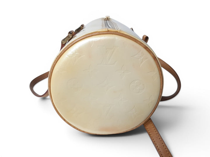 Louis Vuitton Vernis Bedford Hand Bag M91006 Vernis Monogram Yellow VI00365