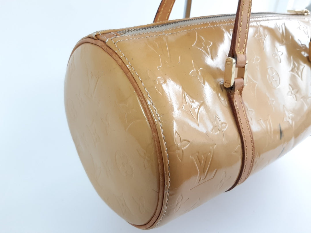 Louis Vuitton Vernis Bedford Hand Bag M91006 Vernis Monogram Yellow TH19285