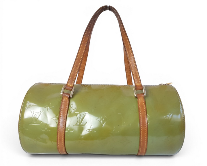 Louis Vuitton Vernis Bedford Hand Bag M91329 Vernis Monogram Green VI09290