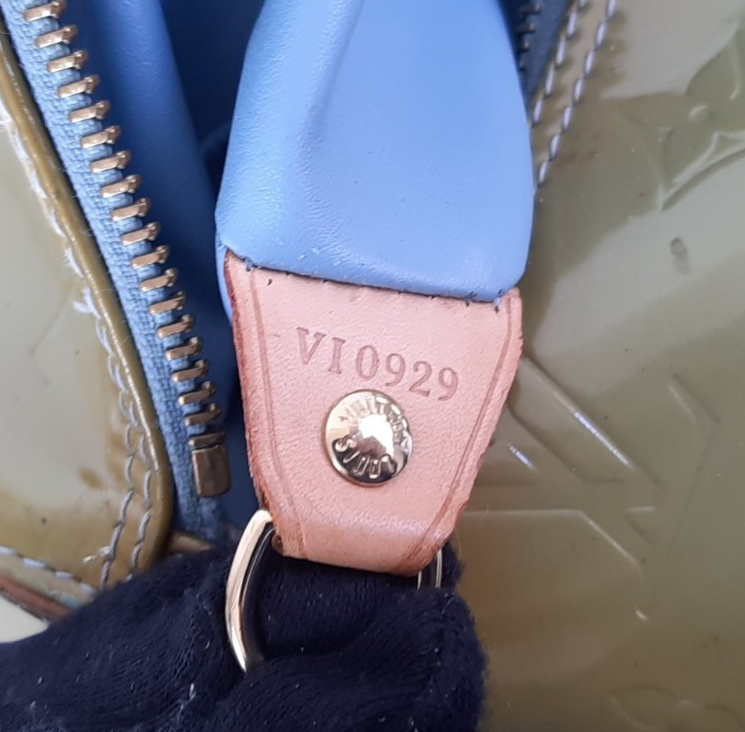Louis Vuitton Vernis Bedford Hand Bag M91329 Vernis Monogram Green VI092910