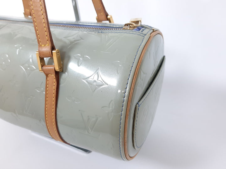 Louis Vuitton Vernis Bedford Hand Bag M91309 Vernis Monogram Blue VI00737