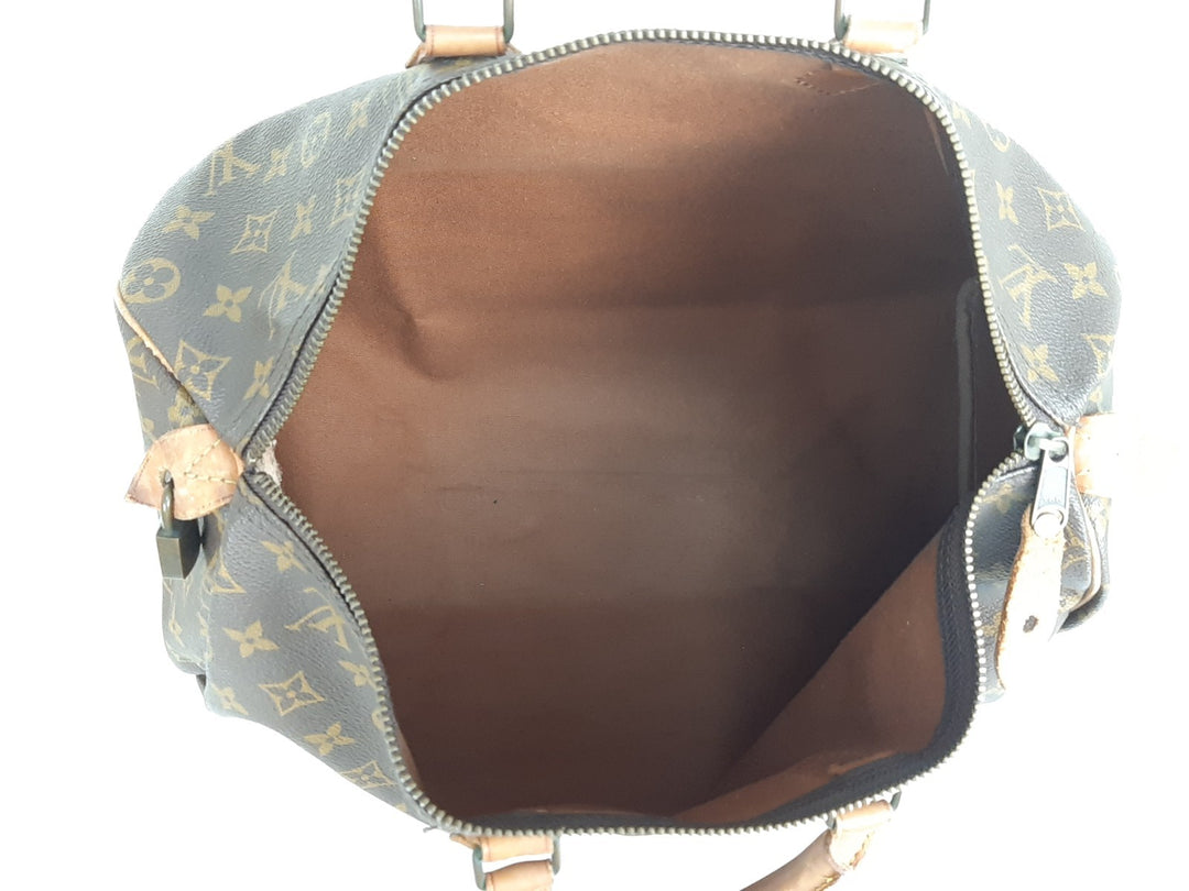 Louis Vuitton Monogram Speedy 40 M41522 Boston Hand Bag SA Padlock NO key13
