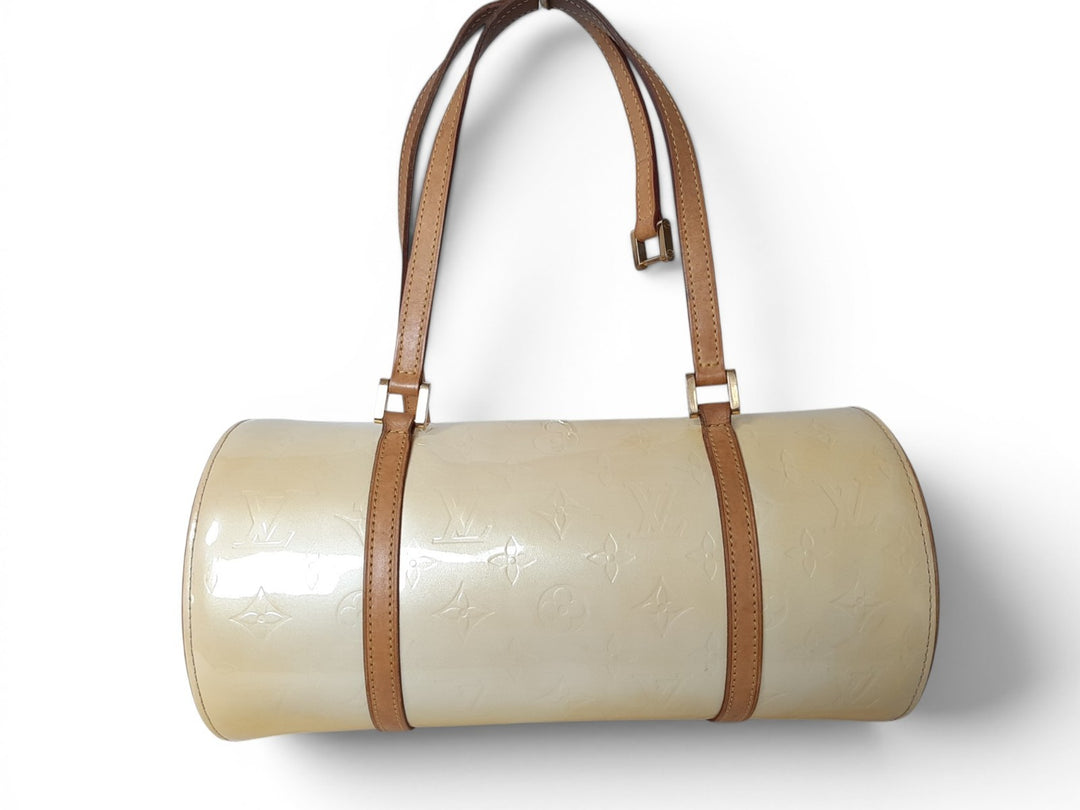 Louis Vuitton Vernis Bedford Hand Bag M91006 Vernis Monogram Yellow VI00361