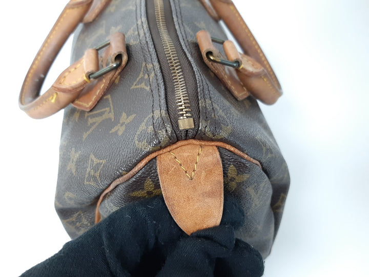 Louis Vuitton Monogram Speedy 25 M41528 Boston Bag Hand Bag MI0911 Padlock Key3