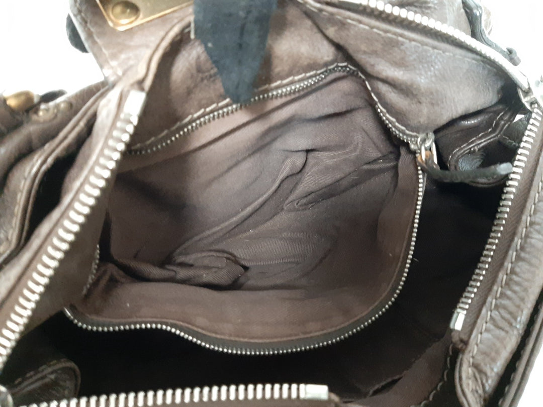 Chloe Paddington Dark Brown Glod Padlock Key Women's Hand Shoulder Bag10