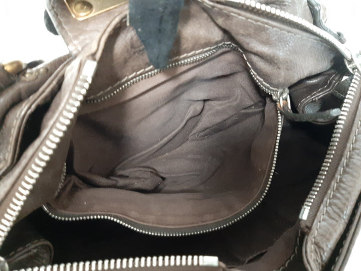 Chloe Paddington Dark Brown Glod Padlock Key Women's Hand Shoulder Bag10