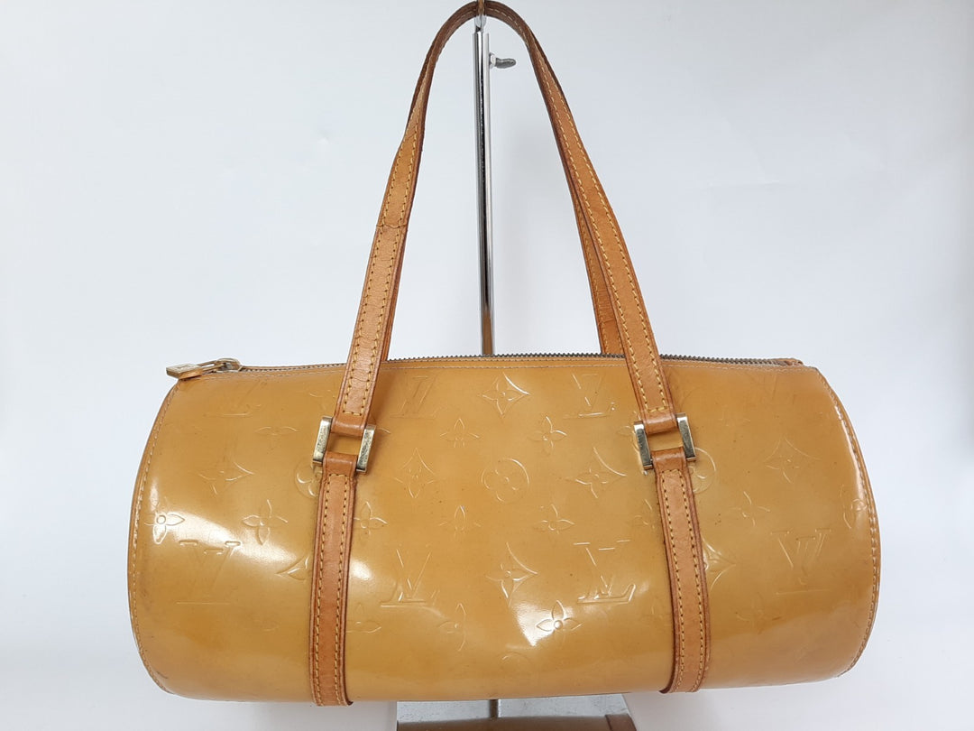 Louis Vuitton Vernis Bedford Hand Bag M91006 Vernis Monogram Yellow TH19280