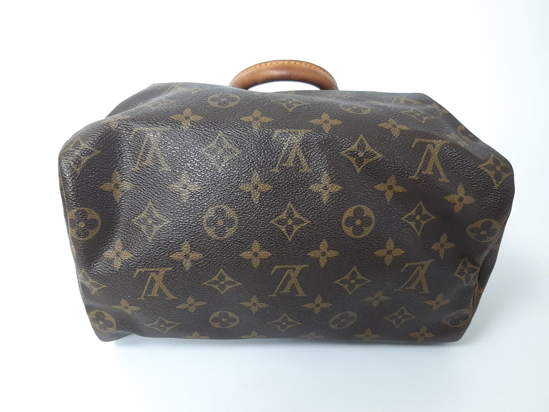 Louis Vuitton Monogram Speedy 25 M41528 Boston Bag Hand Bag MI0911 Padlock Key10