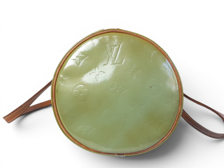 Louis Vuitton Vernis Bedford Hand Bag M91329 Vernis Monogram Green VI09292