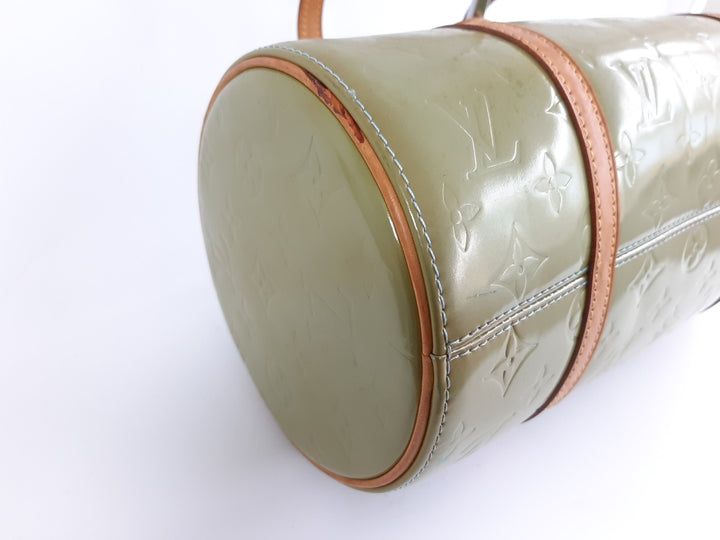 Louis Vuitton Vernis Bedford Hand Bag M91329 Vernis Monogram Green VI09299