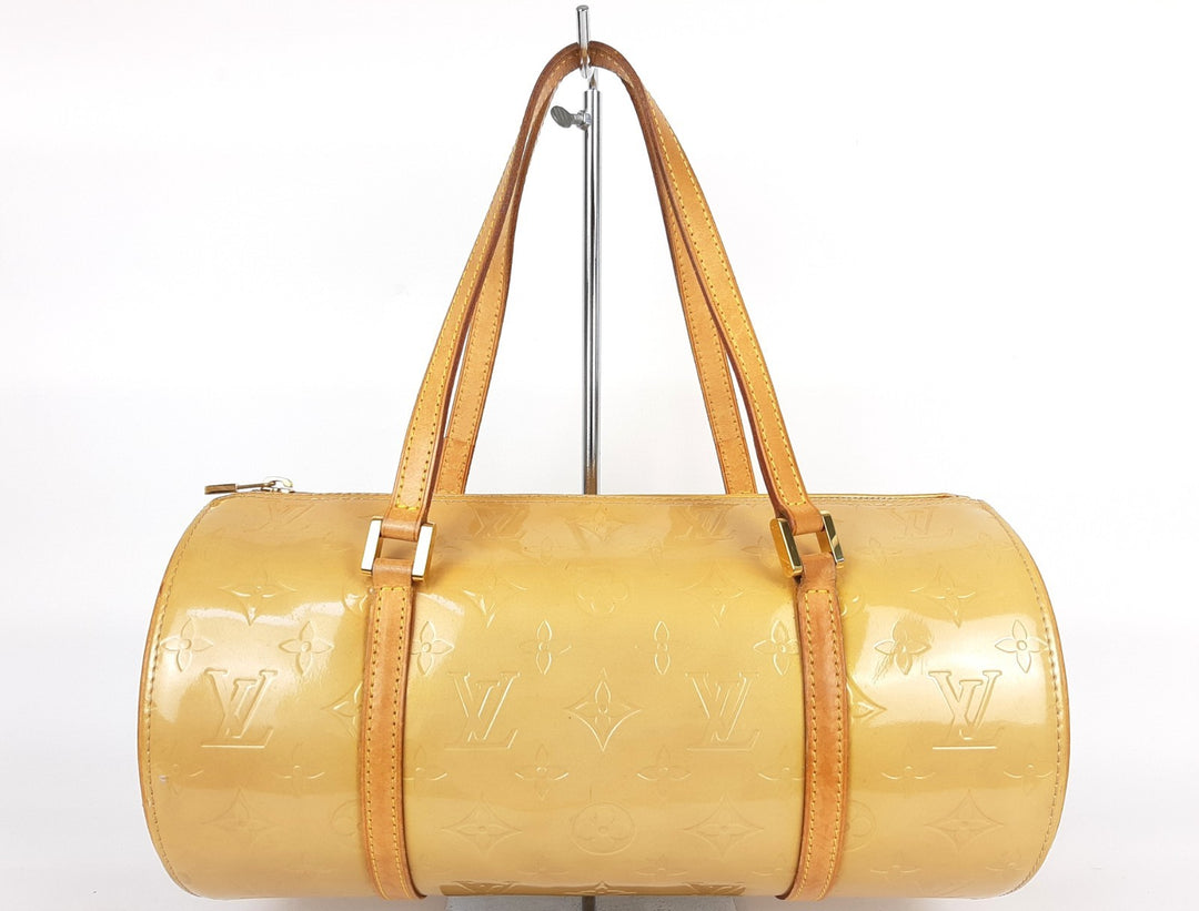 Louis Vuitton Vernis Bedford Hand Bag M91006 Monogram Yellow VI09590