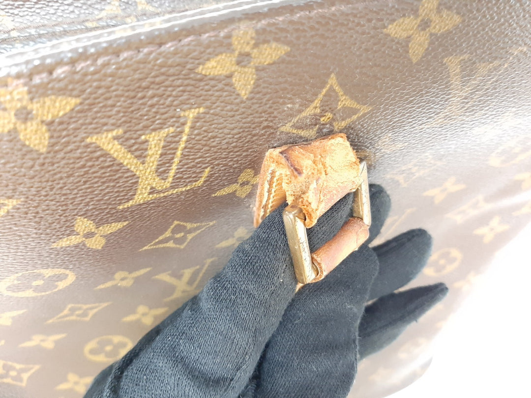 Louis Vuitton Luco Shoulder Tote Bag Monogram Leather Brown M51155 SR00217