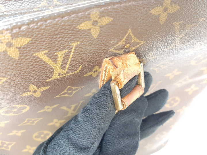 Louis Vuitton Luco Shoulder Tote Bag Monogram Leather Brown M51155 SR00217