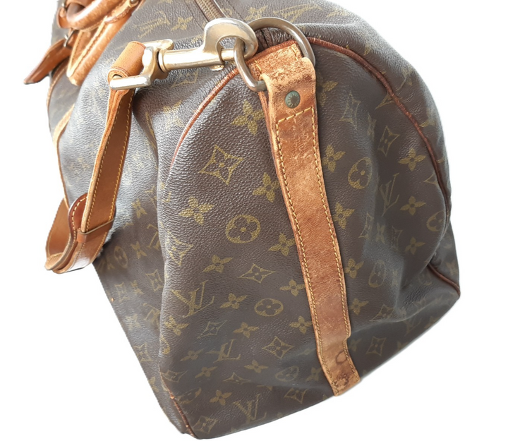 LOUIS VUITTON Monogram Keepall Bandouliere 60 Boston Bag M41412 LV Auth5