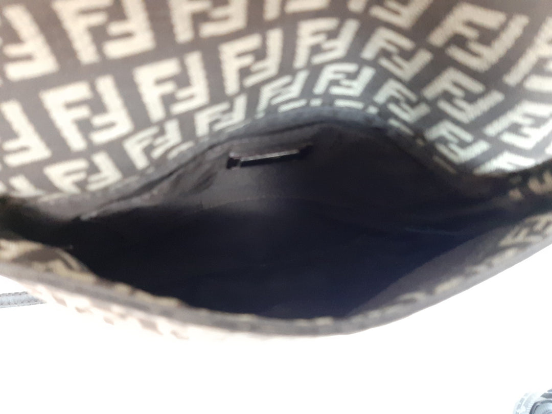 FENDI Zucca Mamma Baguette Shoulder Hand Bag Canvas Leather Brown7