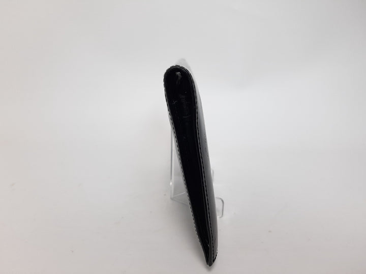 Chanel Lackleder Lange Geldbörse Schwarz CC Logo Silber5