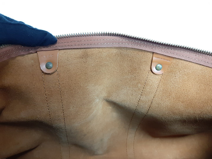 LOUIS VUITTON LV Monogram Epi Keepall 60 M42964 Brown MI1910 Boston Bag15