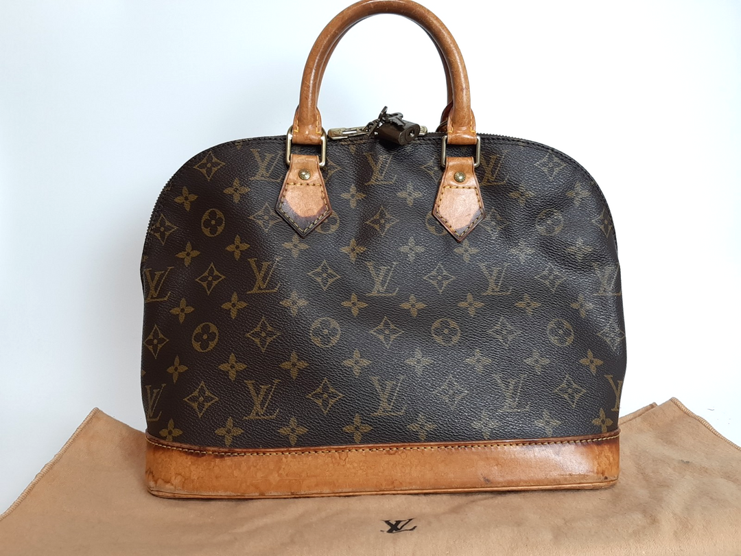 Louis Vuitton Monogram Alma Hand Bag Purse M51130 LV BA09470