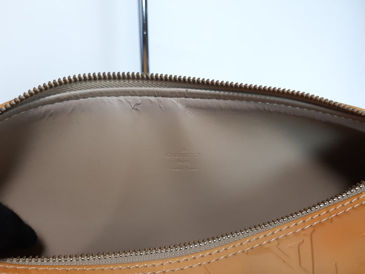 Louis Vuitton Vernis Bedford Hand Bag M91006 Vernis Monogram Yellow VI099911