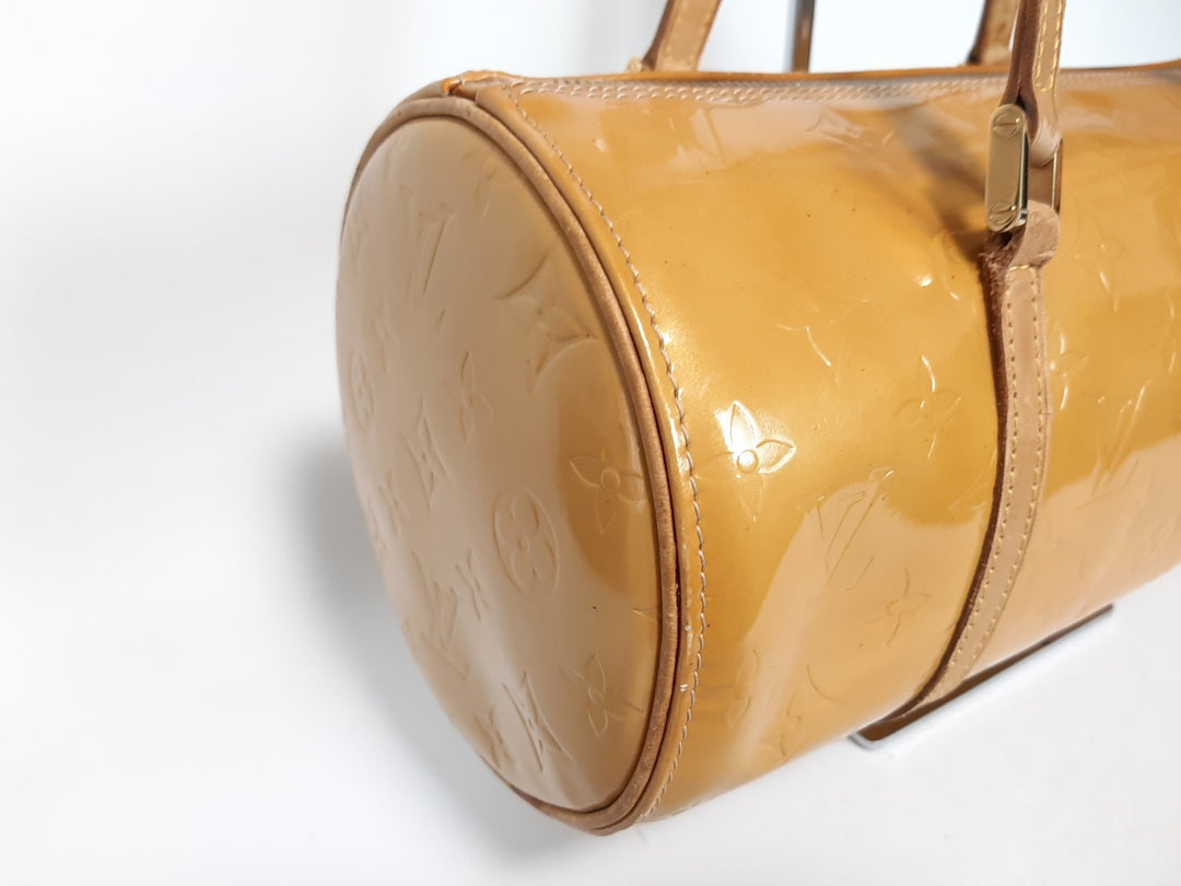 Louis Vuitton Vernis Bedford Hand Bag M91006 Vernis Monogram Yellow VI00726
