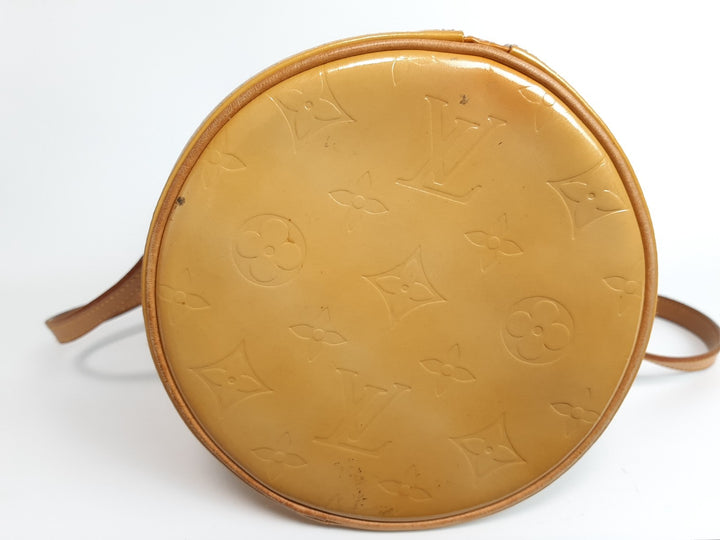 Louis Vuitton Vernis Bedford Hand Bag M91006 Vernis Monogram Yellow VI19185