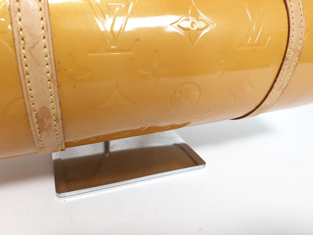 Louis Vuitton Vernis Bedford Hand Bag M91006 Vernis Monogram Yellow VI00724