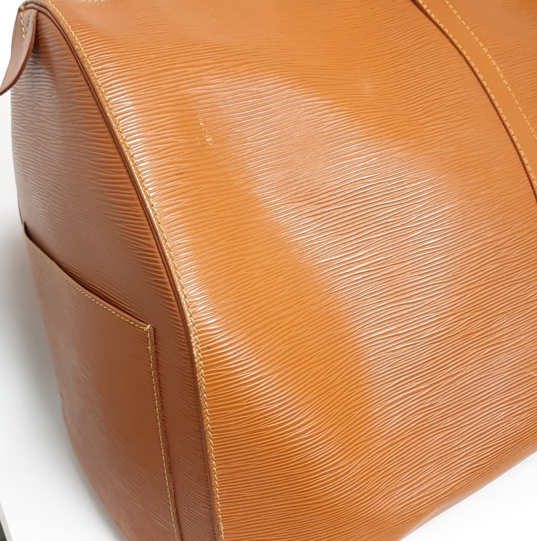 LOUIS VUITTON LV Monogram Epi Keepall 60 M42964 Brown MI1910 Boston Bag7