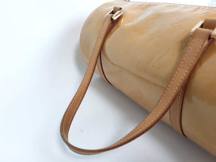 Louis Vuitton Vernis Bedford Hand Bag M91006 Vernis Monogram Yellow VI19186