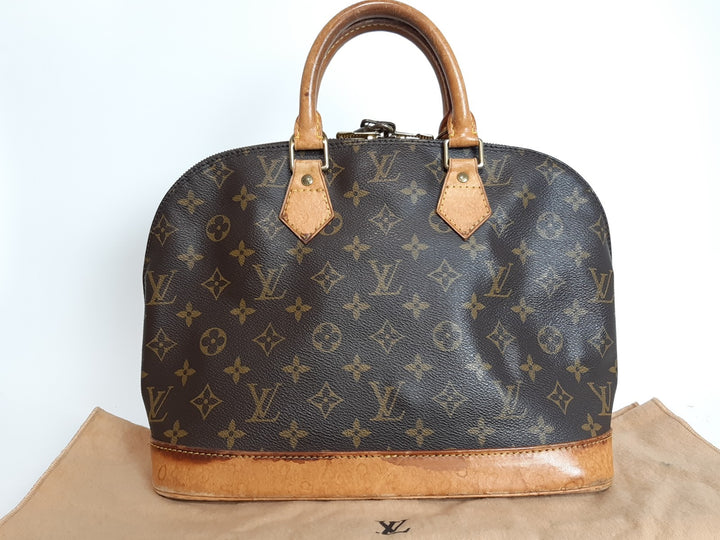 Louis Vuitton Monogram Alma Hand Bag Purse M51130 LV BA09474