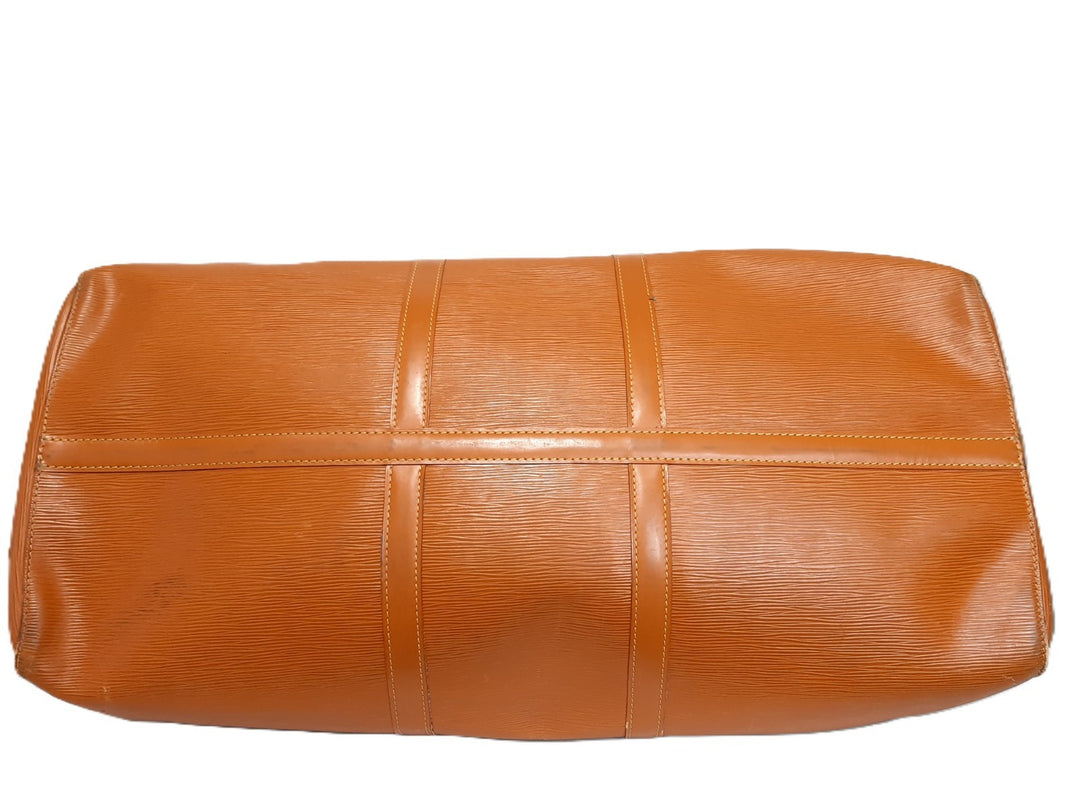 LOUIS VUITTON LV Monogram Epi Keepall 60 M42964 Brown MI1910 Boston Bag20