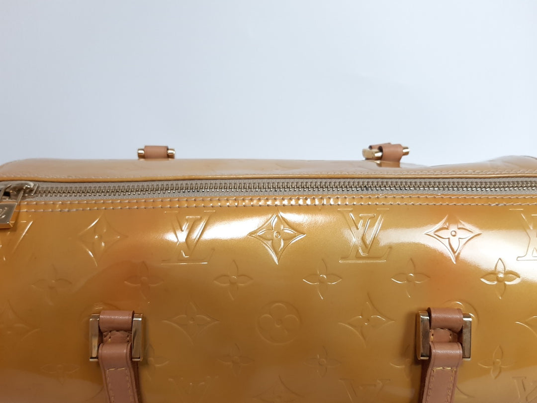 Louis Vuitton Vernis Bedford Handtasche M91006 Vernis Monogram Gelb VI10104