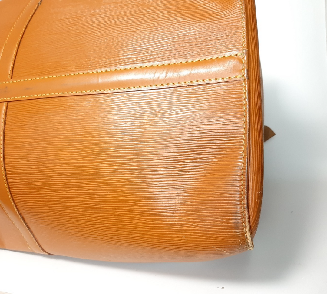 LOUIS VUITTON LV Monogram Epi Keepall 60 M42964 Brown MI1910 Boston Bag18