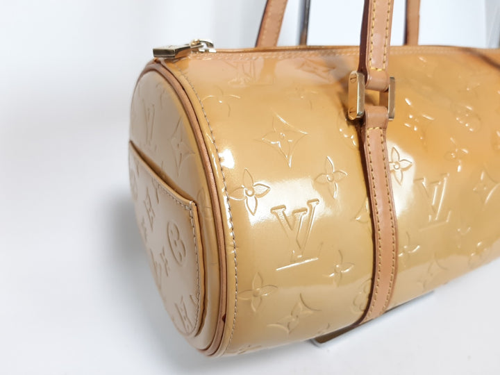 Louis Vuitton Vernis Bedford Hand Bag M91006 Vernis Monogram Yellow VI09991