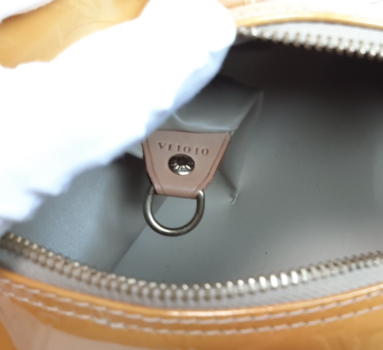 Louis Vuitton Vernis Bedford Handtasche M91006 Vernis Monogram Gelb VI101012