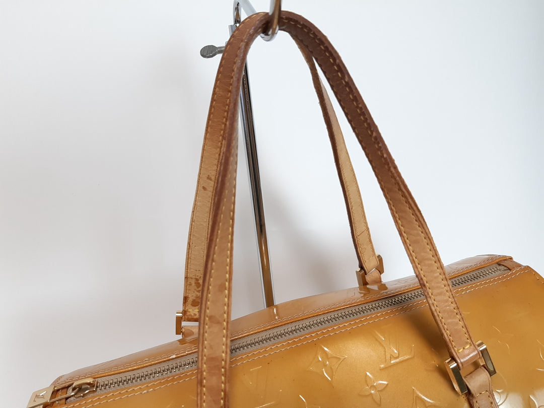 Louis Vuitton Vernis Bedford Handtasche M91006 Vernis Monogram Gelb VI00723