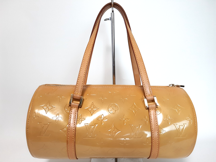 Louis Vuitton Vernis Bedford Hand Bag M91006 Vernis Monogram Yellow VI09994