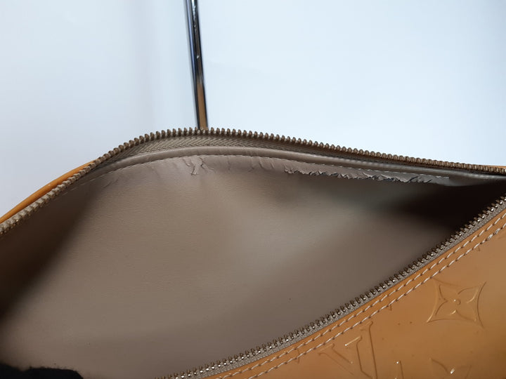 Louis Vuitton Vernis Bedford Hand Bag M91006 Vernis Monogram Yellow VI099910