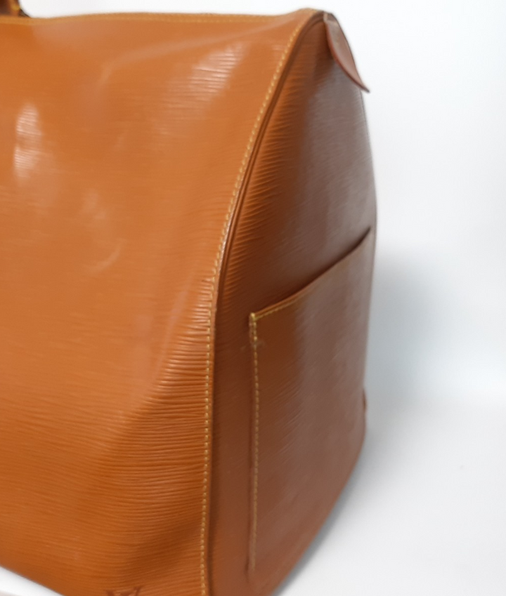 LOUIS VUITTON LV Monogram Epi Keepall 60 M42964 Brown MI1910 Boston Bag6