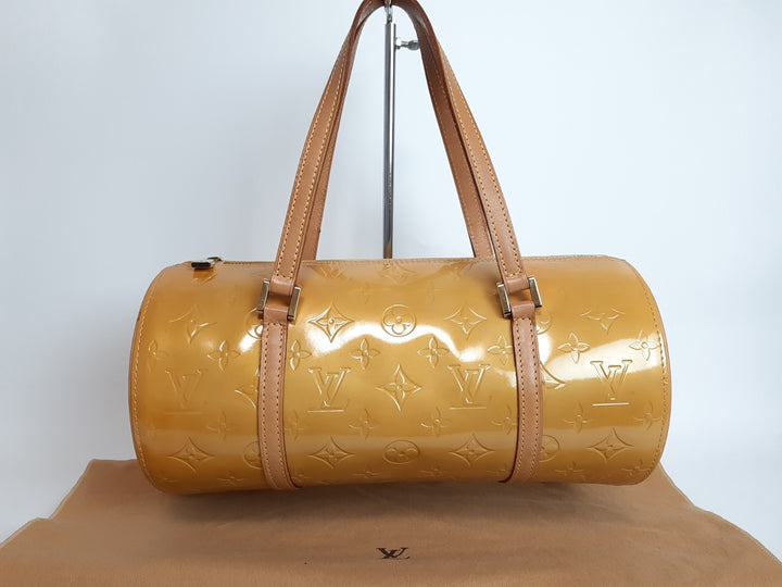Louis Vuitton Vernis Bedford Handtasche M91006 Vernis Monogram Gelb VI10101