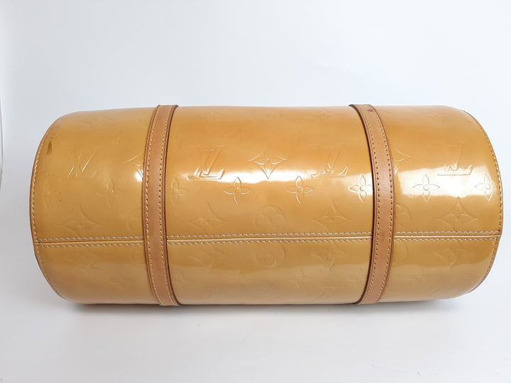 Louis Vuitton Vernis Bedford Hand Bag M91006 Vernis Monogram Yellow VI19189
