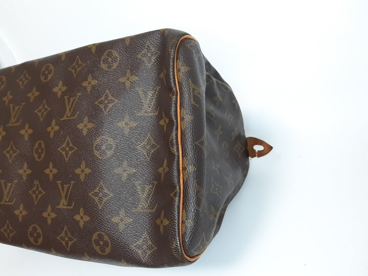 LOUIS VUITTON Speedy30 M41108 Monogram Hand Schultertasche Braun10