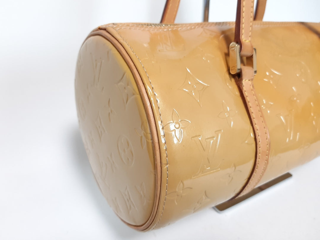 Louis Vuitton Vernis Bedford Hand Bag M91006 Vernis Monogram Yellow VI09995