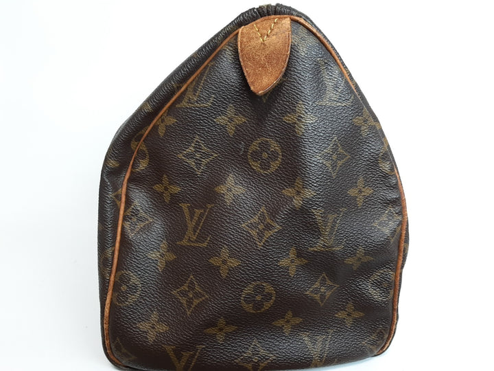 LOUIS VUITTON Speedy30 M41108 Monogram Hand Schultertasche Braun2